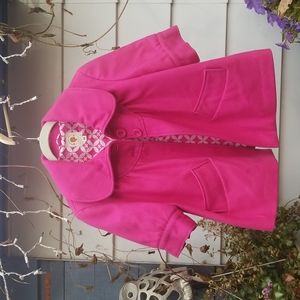 TULLE Cropped Bubblegum Pink Wool Coat M